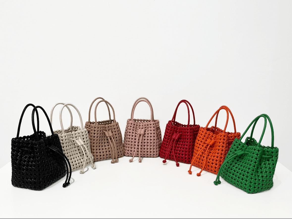 PERRIE BUCKET MINI WOVEN SQUARE - REMI/REID