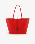 DEPARTURE TOTE PERFORATED SQUARE TROPIC RED/NUDE