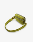 AERIN VELVET QUILTED BELT BAG DARK CHARTREUSE