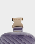 AERIN VELVET QUILTED BELT BAG LAVENDER