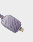 AERIN VELVET QUILTED BELT BAG LAVENDER