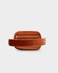 AERIN VELVET QUILTED BELT BAG RUST