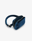 AERIN VELVET QUILTED BELT BAG TEAL