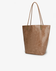 AKIMBO TOTE NORTH SOUTH WAXED MAUVE