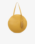 ALISON CIRCLE  TOTE MUSTARD/CREAM