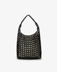 ATALIE BEADED SHOULDER BAG BLACK