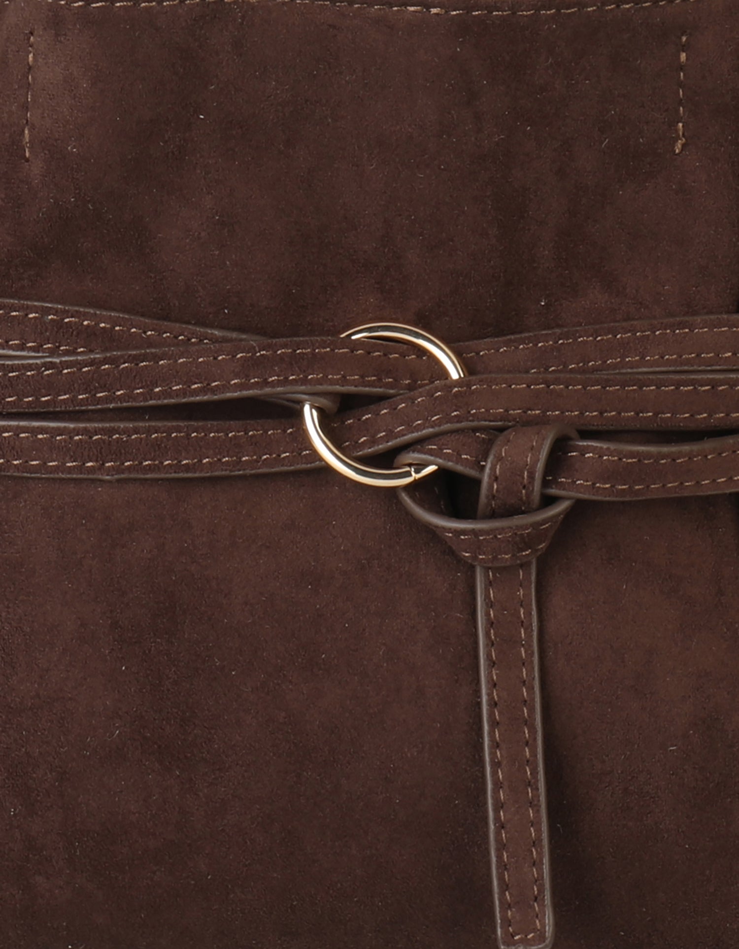 BLYTHE MINI FAUX SUEDE CHOCOLATE