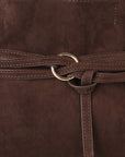 BLYTHE MINI FAUX SUEDE CHOCOLATE
