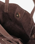 BLYTHE MINI FAUX SUEDE CHOCOLATE