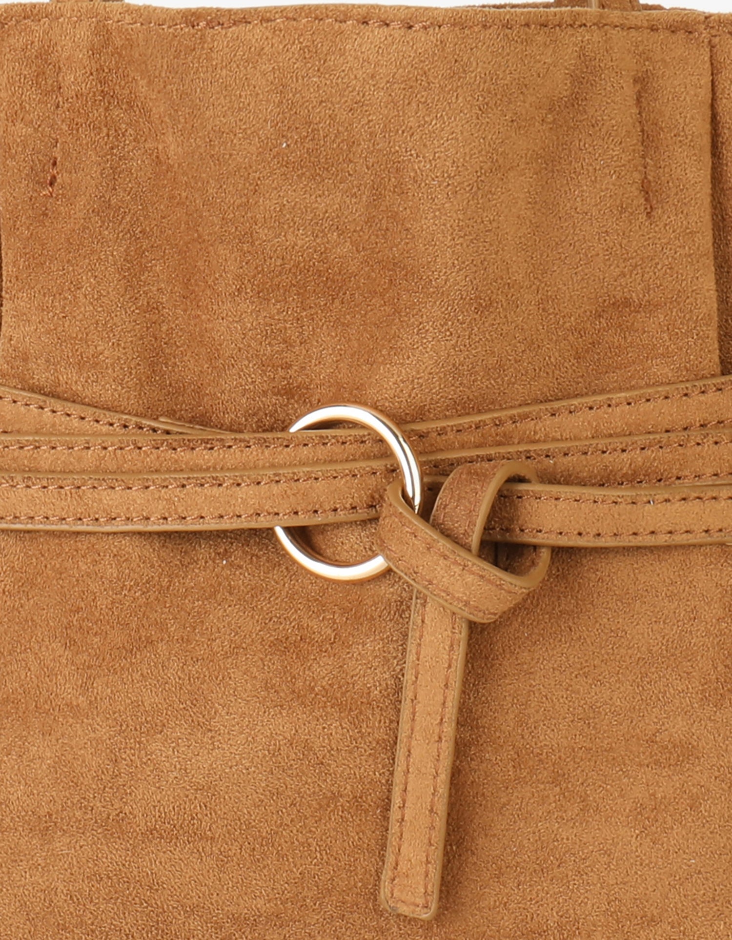 BLYTHE MINI FAUX SUEDE CAMEL