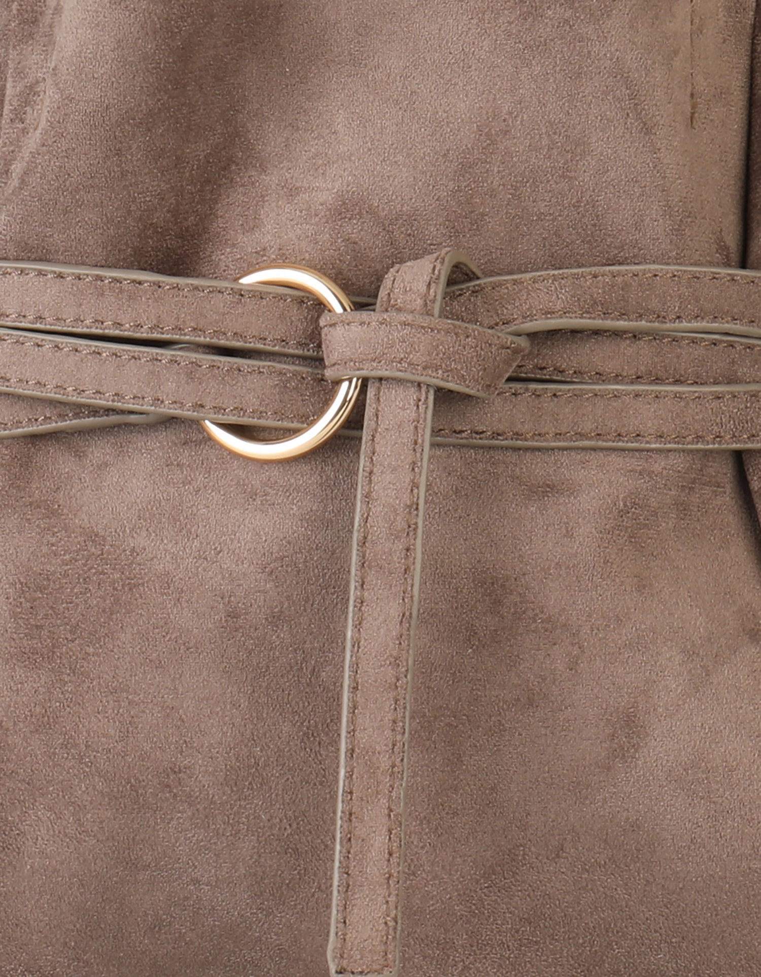 BLYTHE MINI FAUX SUEDE TAUPE