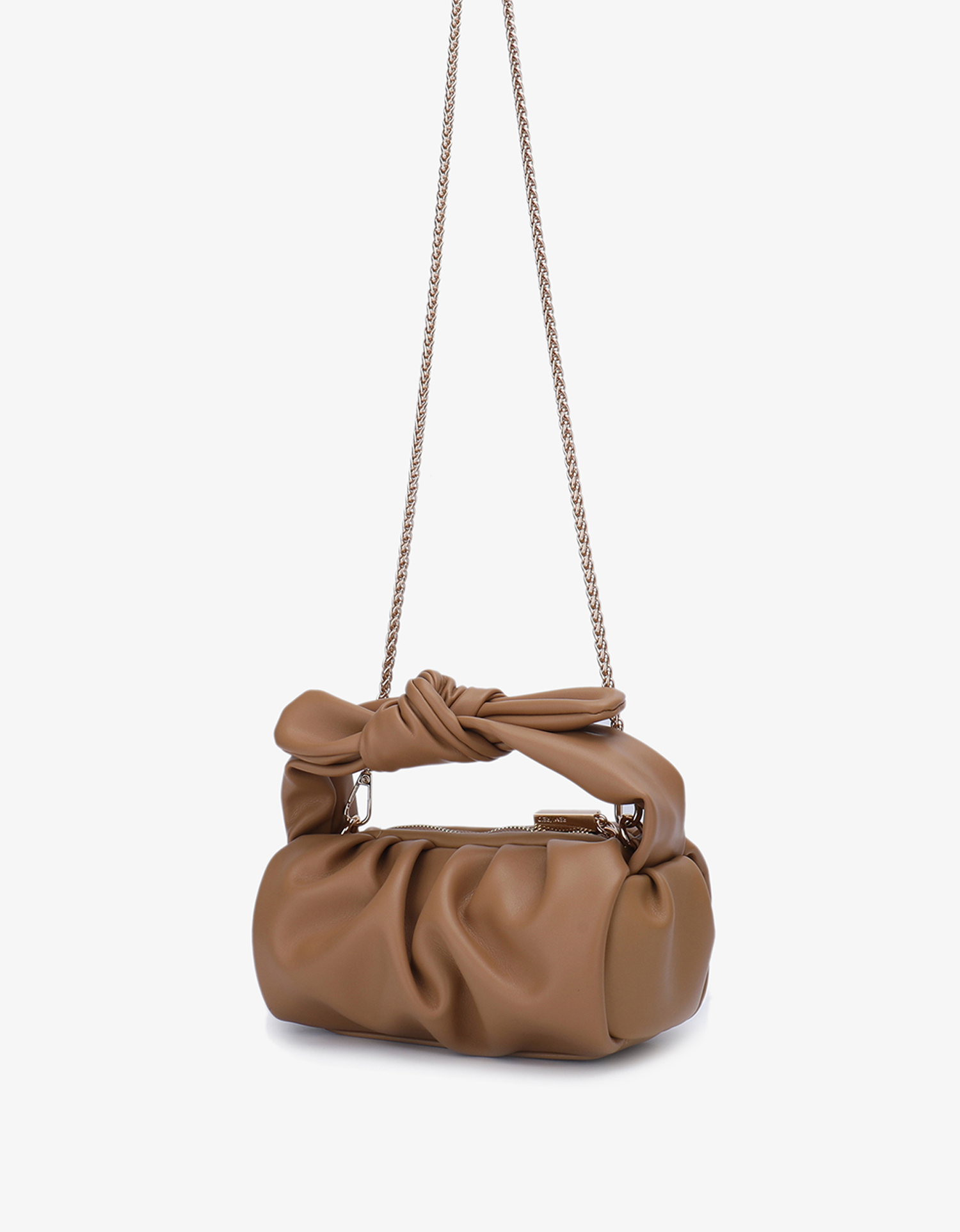 DARYLETTE BOW BAG LIGHT TAN