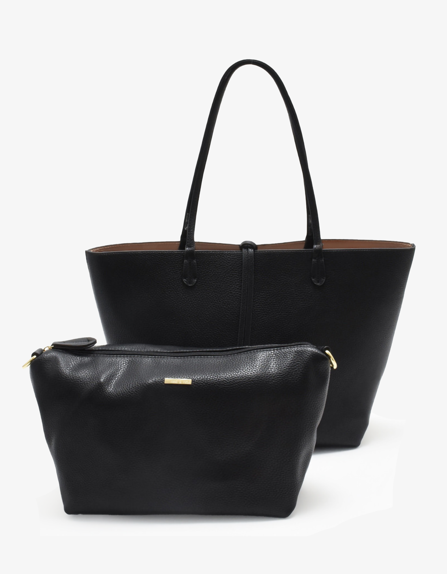 DEPARTURE TOTE BLACK/TAUPE