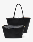 DEPARTURE TOTE BLACK/TAUPE