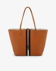 DEPARTURE TOTE STRIPE CAMEL/CREAM
