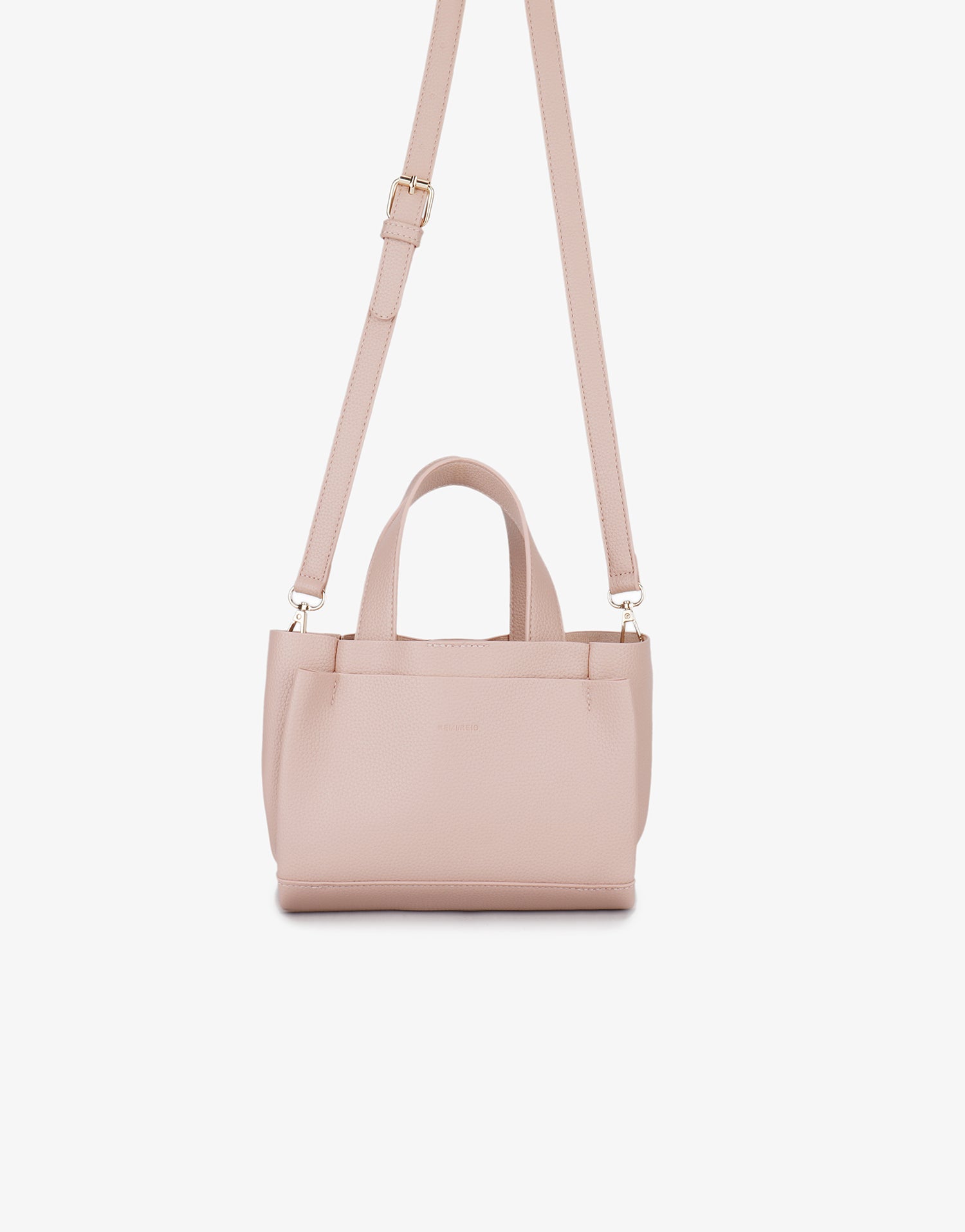 Pink mini tote handbag with adjustable strap_Remi and Reid