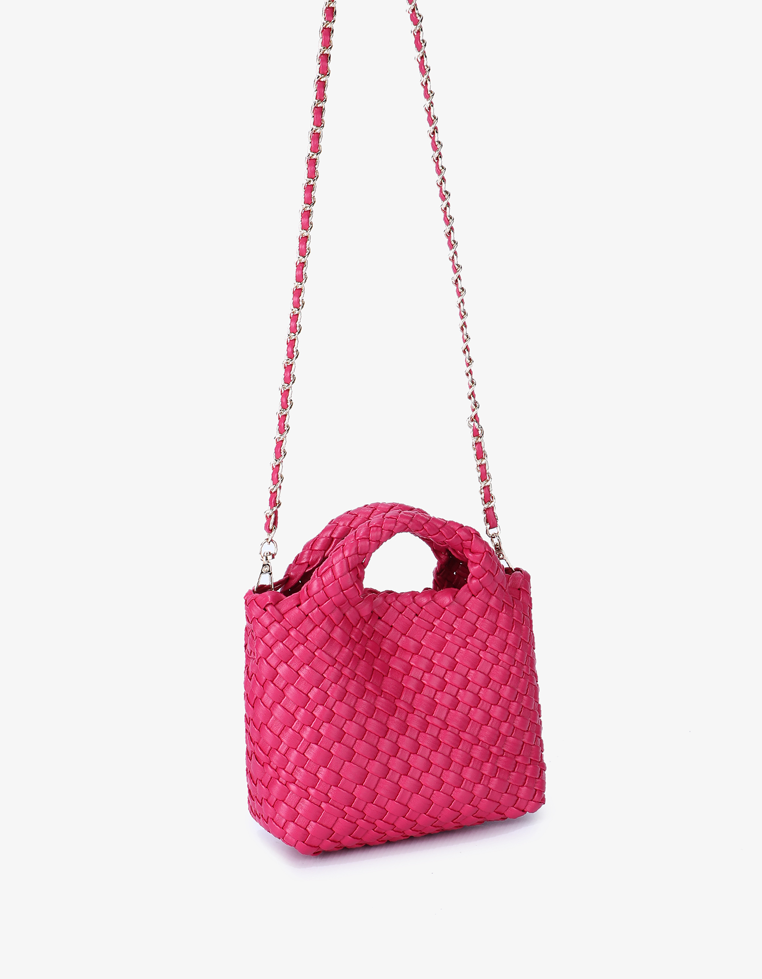 EVERLEIGH WOVEN MINI TOTE MAGENTA