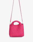 EVERLEIGH WOVEN MINI TOTE MAGENTA