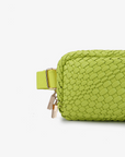 EVERLEIGH WOVEN BELT BAG CHARTREUSE