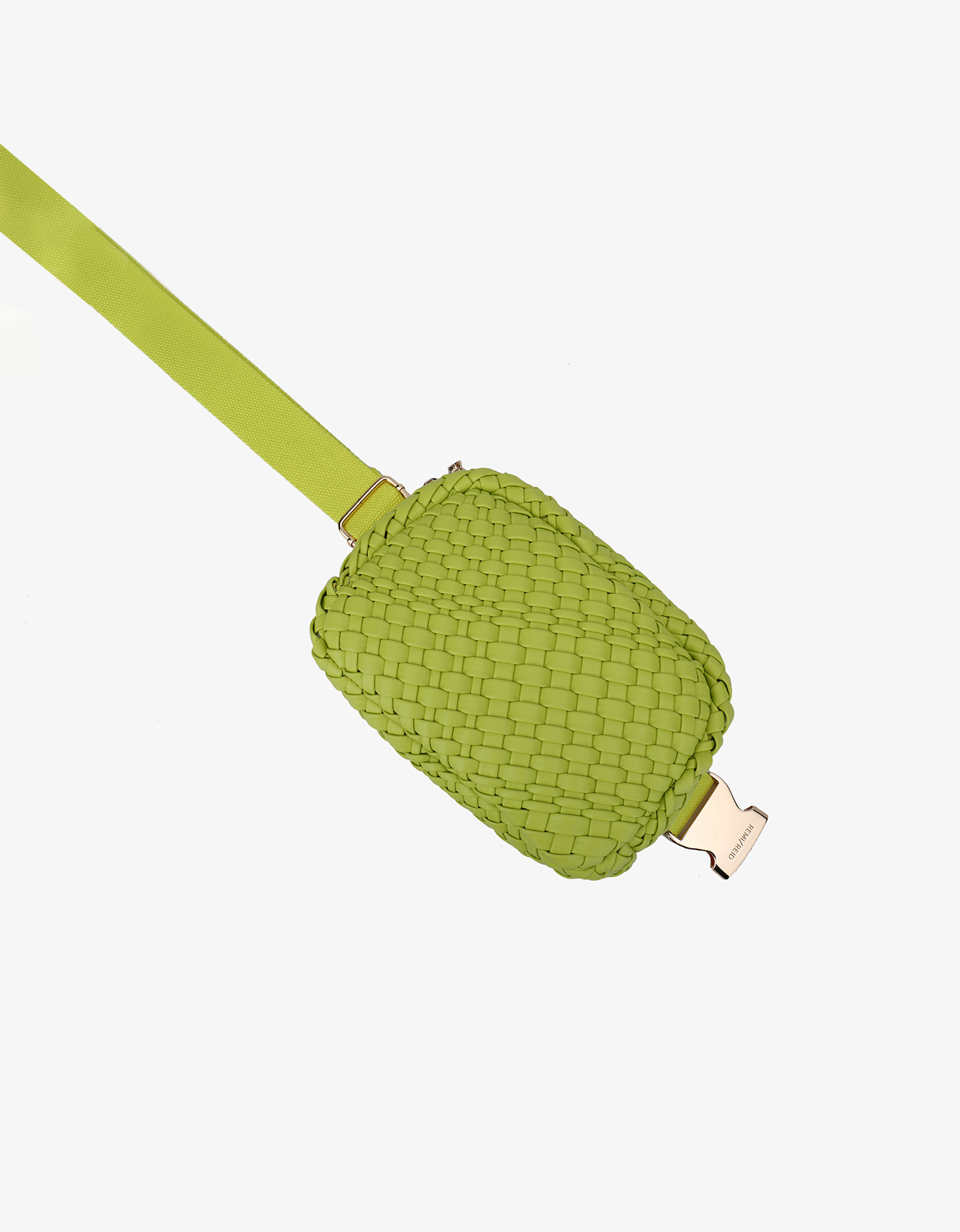 EVERLEIGH WOVEN BELT BAG CHARTREUSE