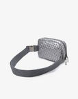 EVERLEIGH WOVEN BELT BAG SILVER