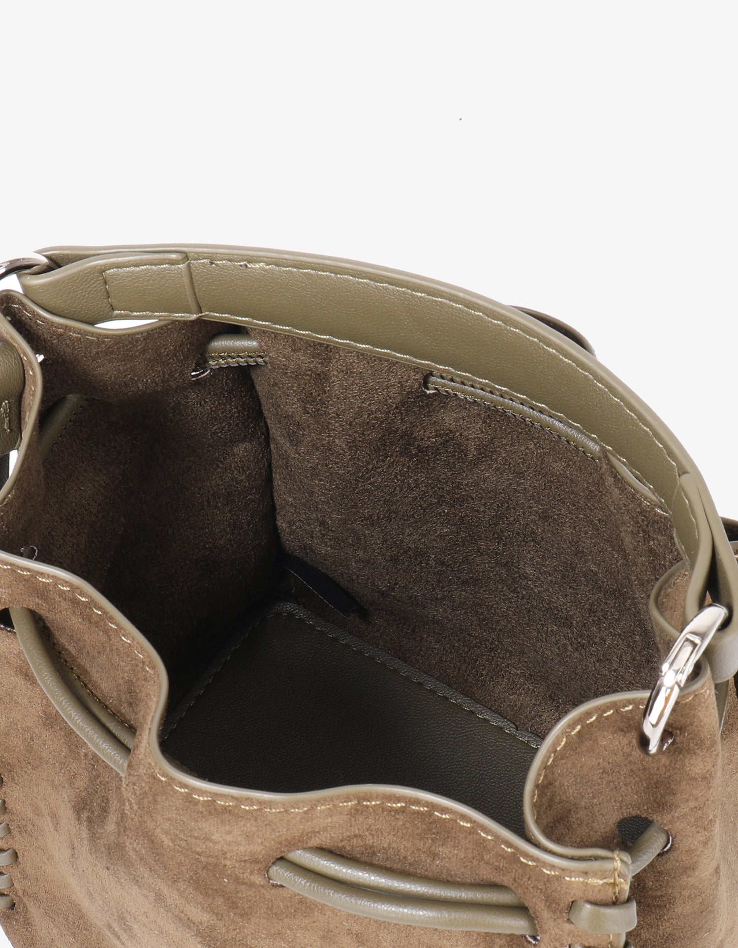 FALLON MINI FAUX SUEDE OLIVE