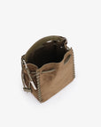 FALLON MINI FAUX SUEDE OLIVE