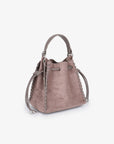 FALLON MINI FAUX SUEDE TAUPE