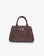 Brown handbag with buckle detailing_Remi and Reid
