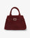 Red handbag with a gold buckle_Remi and Reid