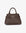 Brown handbag with a gold buckle_Remi and Reid