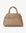 Taupe handbag with a gold buckle_Remi and Reid