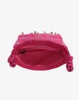 GUILHERME STUDDED FRINGE SMALL MAGENTA