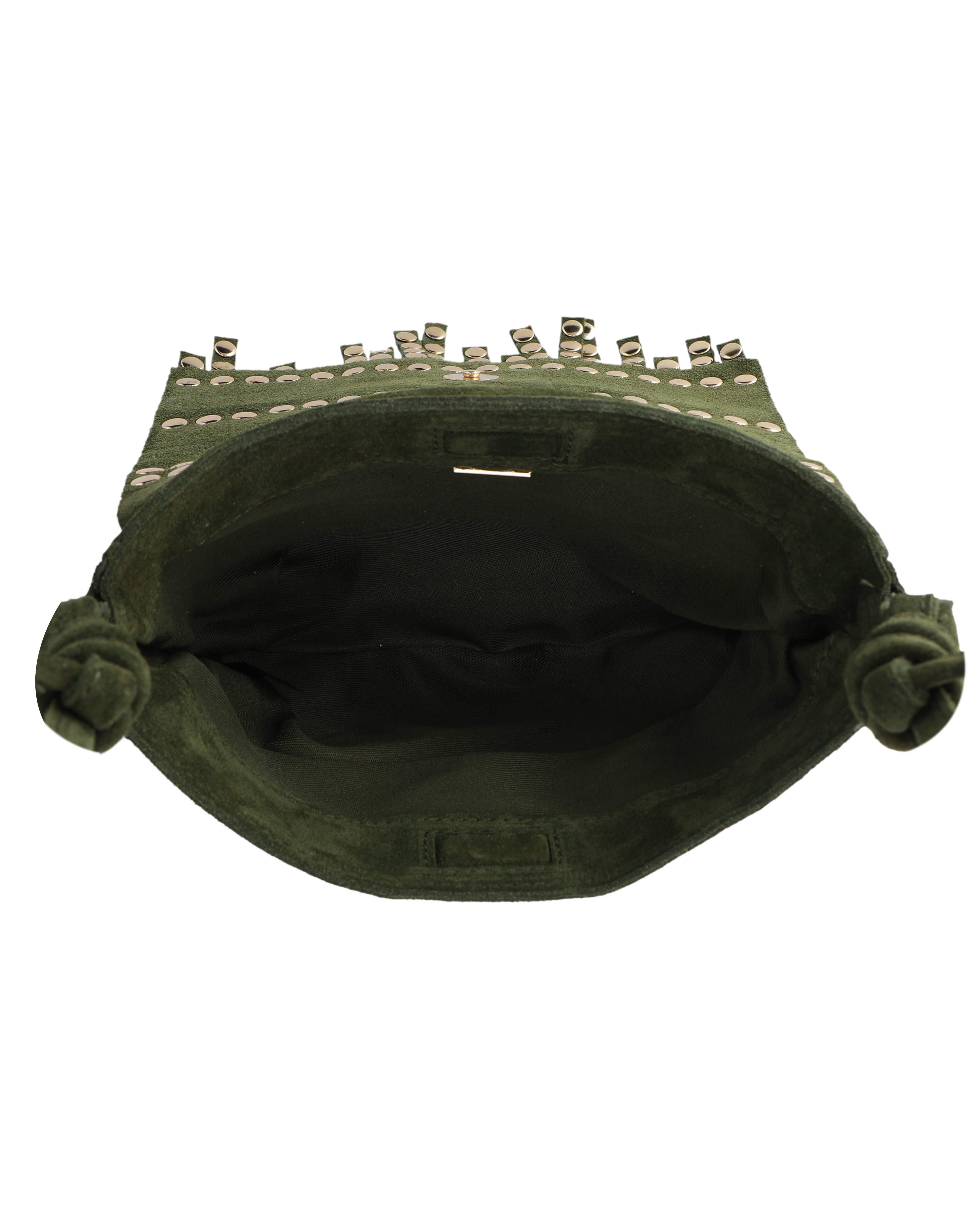 GUILHERME STUDDED FRINGE SMALL OLIVE