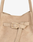 HOLLACE MINI TOTE FAUX SUEDE BUCKLE FOUNDATION