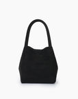 HOLLACE MINI  TOTE STUDDED FAUX SUEDE BLACK