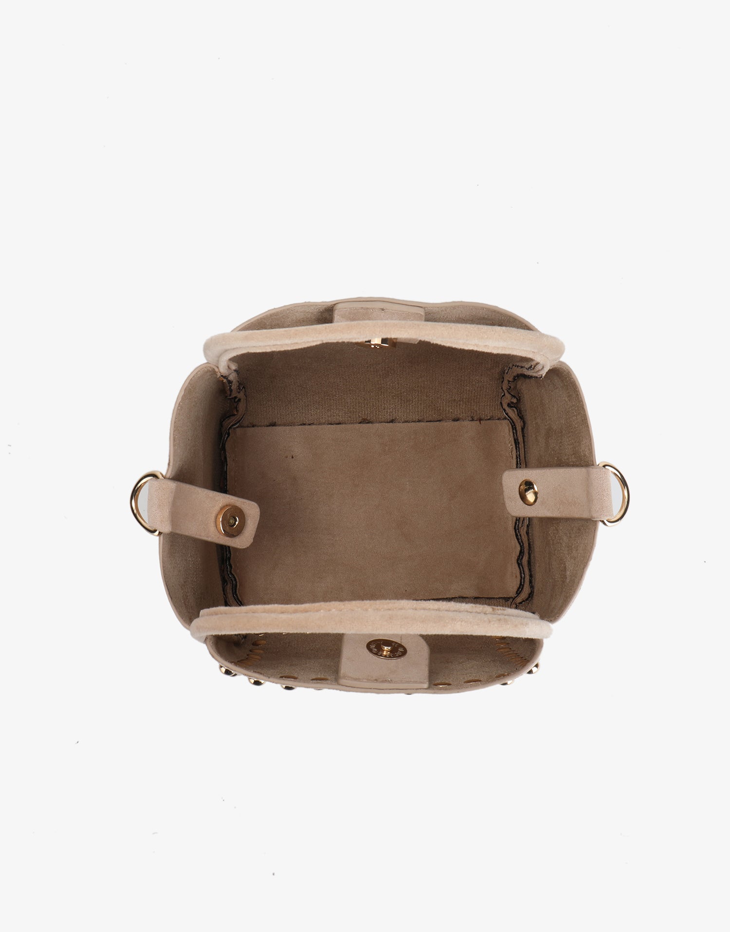 HOLLACE MINI  TOTE STUDDED FAUX SUEDE FOUNDATION