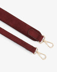 HOLLACE MINI  TOTE STUDDED FAUX SUEDE WINE