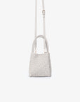 HOLLACE MINI TOTE WOVEN FAUX SUEDE CREAM
