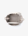 HOLLACE MINI TOTE WOVEN FAUX SUEDE CREAM