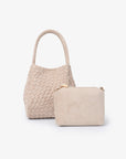 HOLLACE MINI TOTE WOVEN FAUX SUEDE FOUNDATION