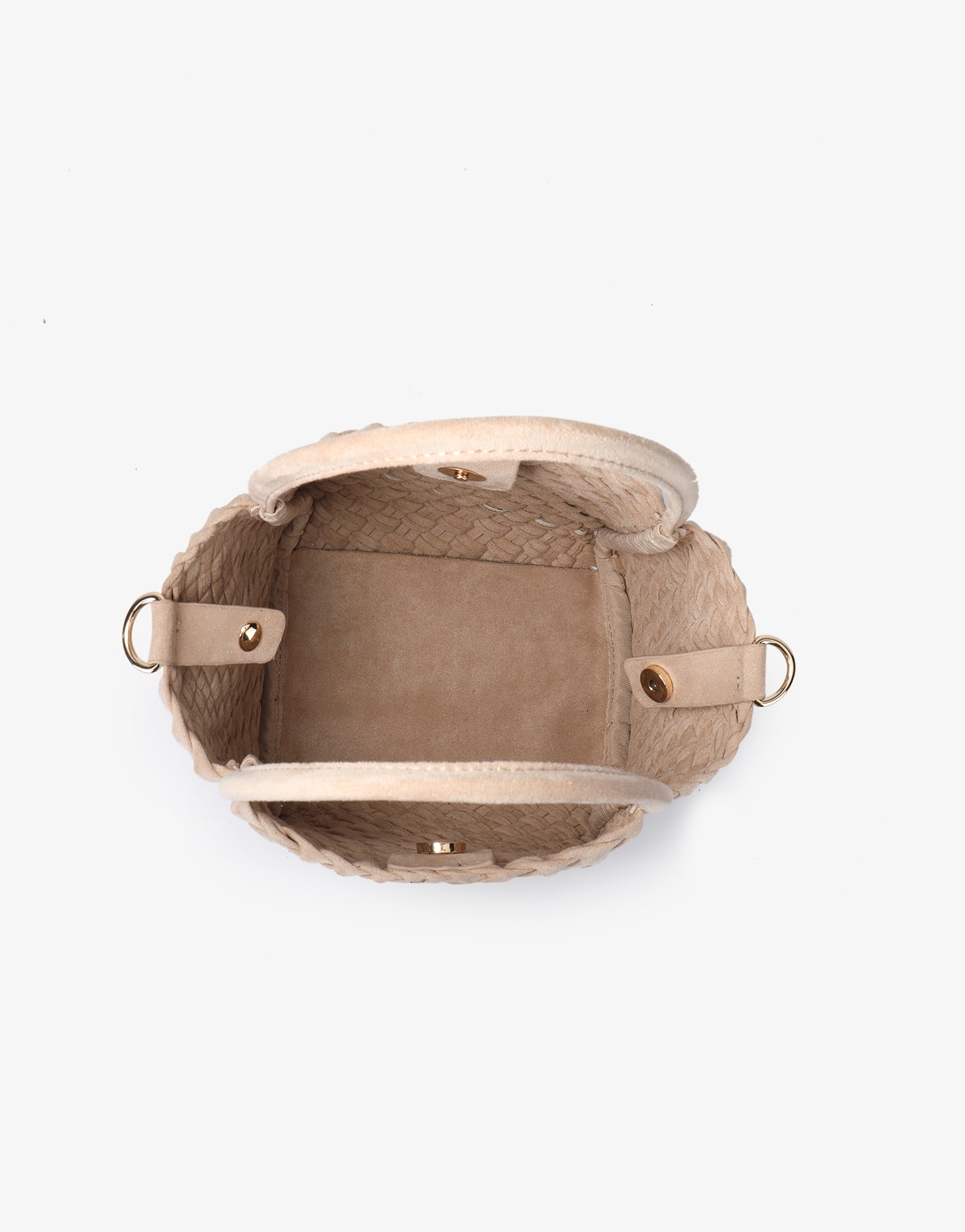 HOLLACE MINI TOTE WOVEN FAUX SUEDE FOUNDATION