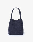 HOLLACE MINI TOTE WOVEN FAUX SUEDE NAVY