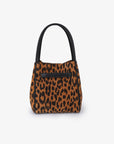HOLLACE MINI  TOTE SUEDE WITH BUCKLE LEOPARD