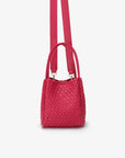 HOLLACE MINI TOTE WOVEN MAGENTA