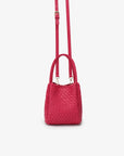 HOLLACE MINI TOTE WOVEN MAGENTA