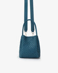 HOLLACE MINI TOTE WOVEN TEAL