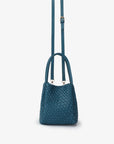 HOLLACE MINI TOTE WOVEN TEAL