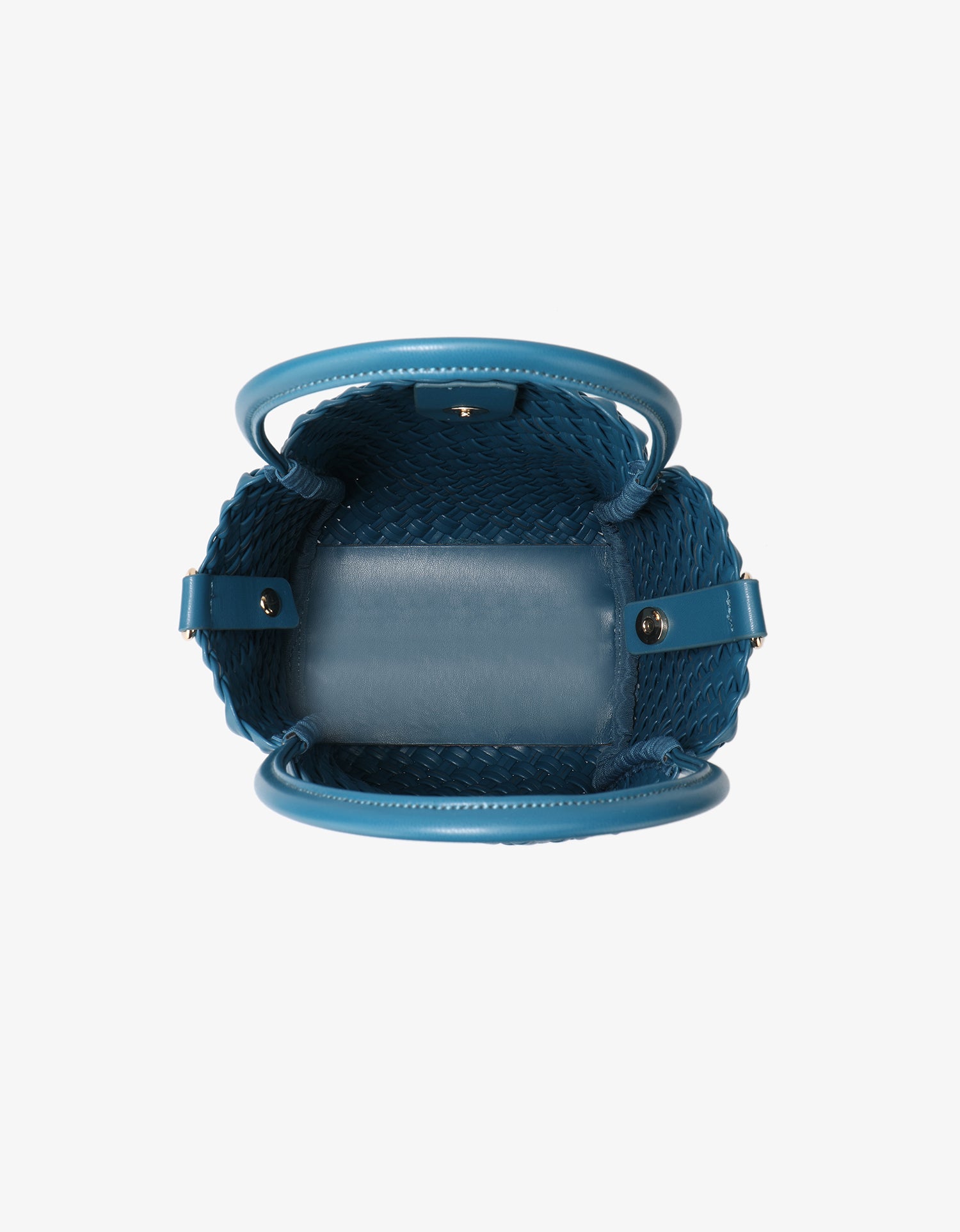 HOLLACE MINI TOTE WOVEN TEAL