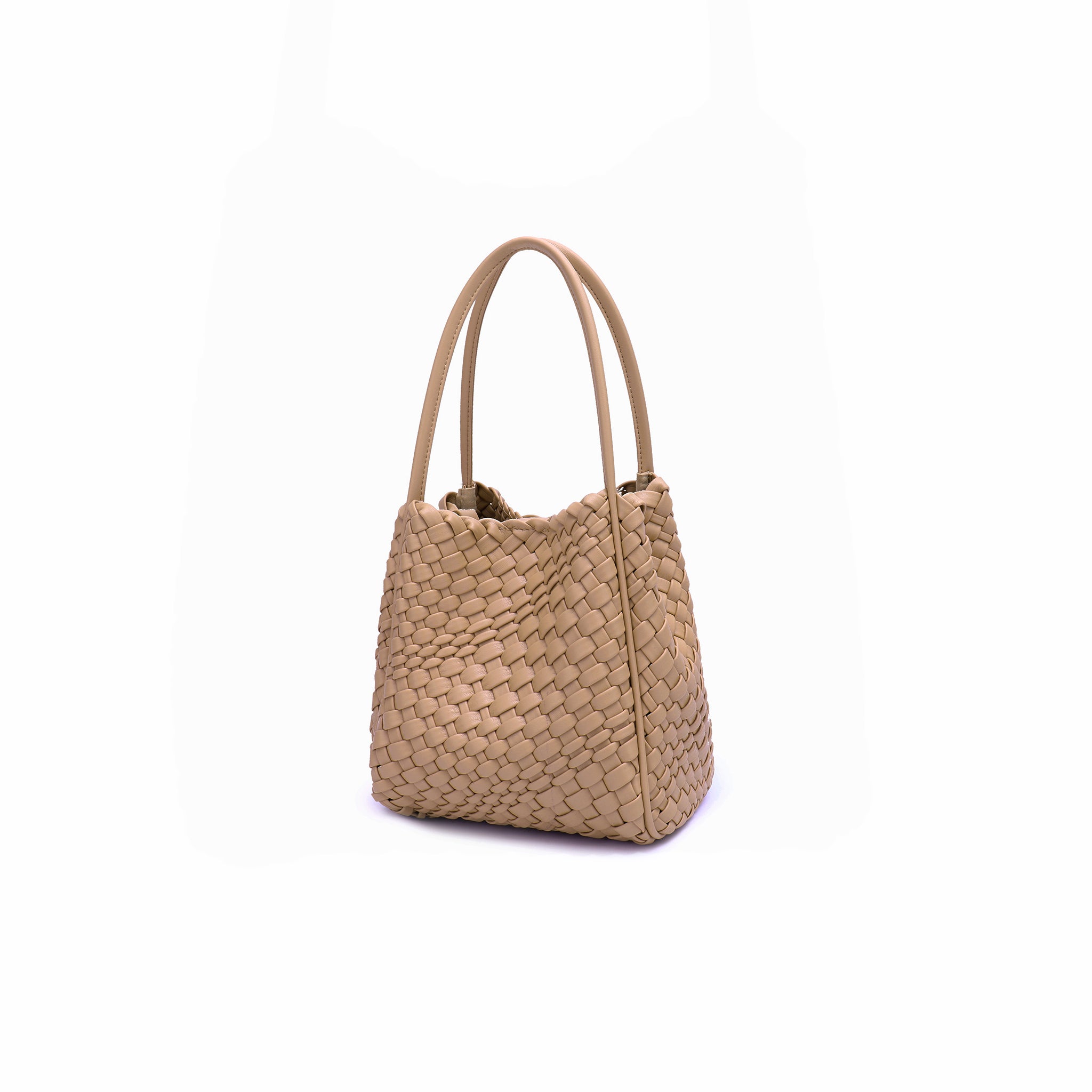 HOLLACE MINI TOTE WOVEN TAUPE